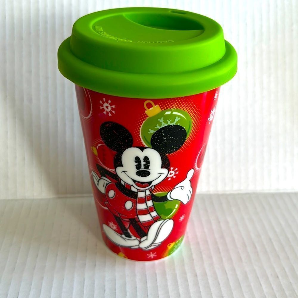 Disney Mickey Mouse Christmas Travel Coffee Mug